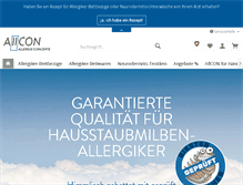 Tablet Screenshot of allergieprodukte.de